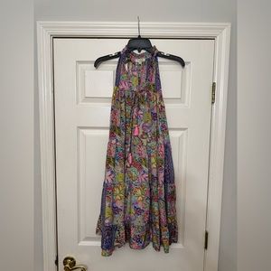 Paani‎ paisley Dress with Tassels